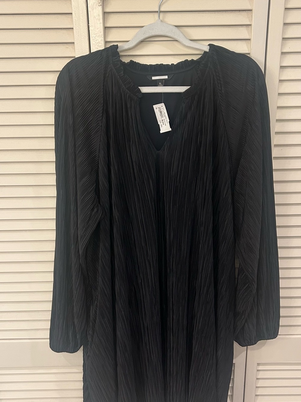 Banana Republic Black Crinkle Dress